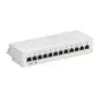 Wentronic Goobay CAT 5e Mini/Desktop Patch Panel, 12 Port, Grey - STP Shielded, Grey (93041)