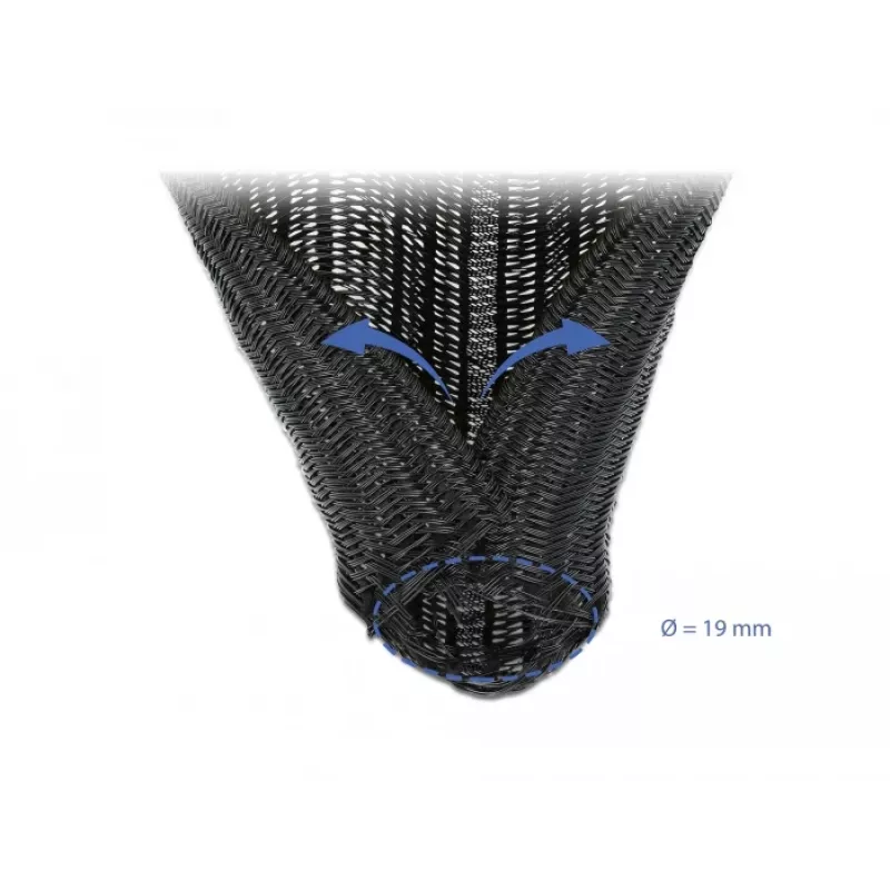 Cable Sleeve DeLOCK 18855 Black
