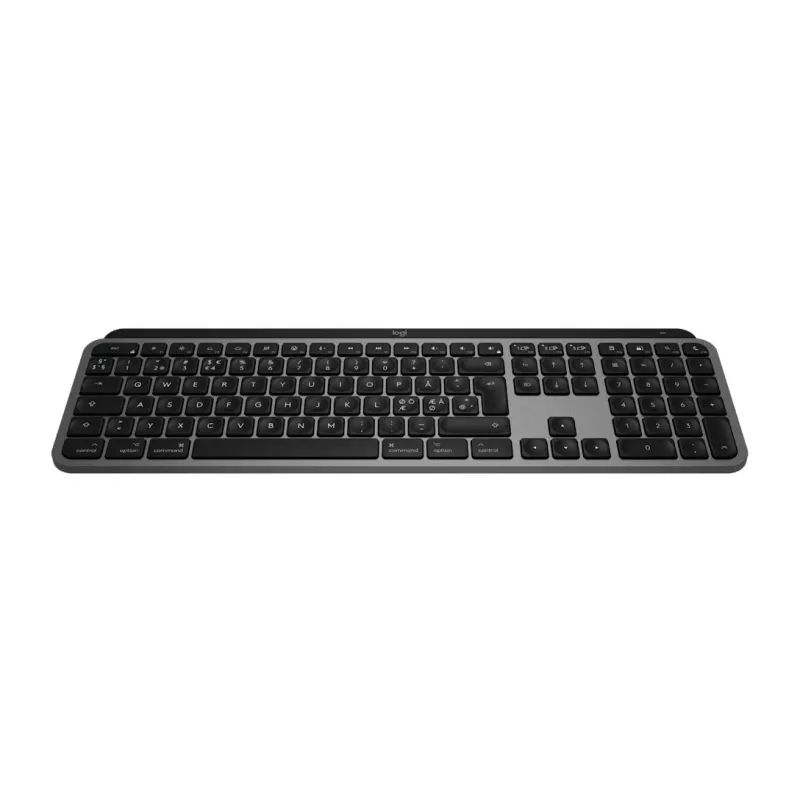 Logitech Master Series MX Keys S for Mac - Keyboard - full size - backlit - Wireless - Bluetooth LE - QWERTY - Nordic (Danish/Finnish/Norwegian/Swedish) (920-011633)