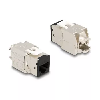 DeLOCK 88118 keystone module Flat Black RJ-45 10 pcs