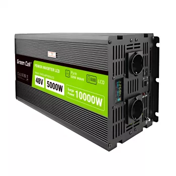 LCD converter 48V 5000W/10000W Pure sine with display