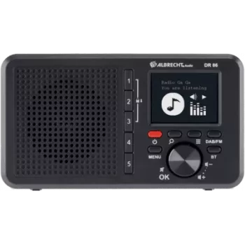 Albrecht DR 86 kleines Senioren Digitalradio DAB+/UKW, black (27861)
