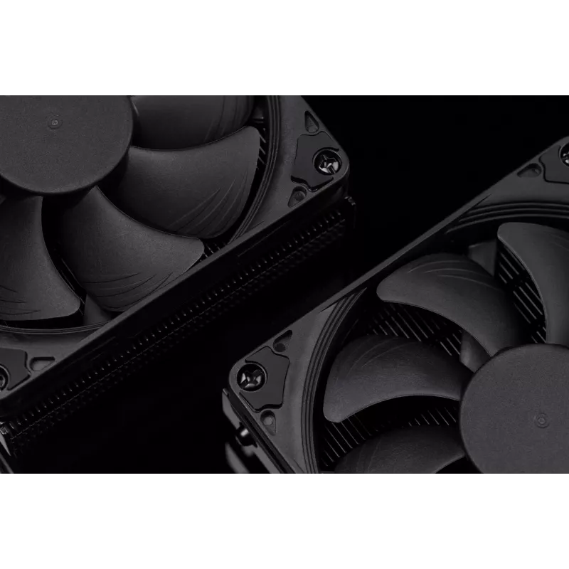 CPU cooler Noctua NH-L9i chromax.black, low-profile 92 mm fan, LGA1151/LGA115x/AM4 support, 37 mm height, 95x95 mm heatsink