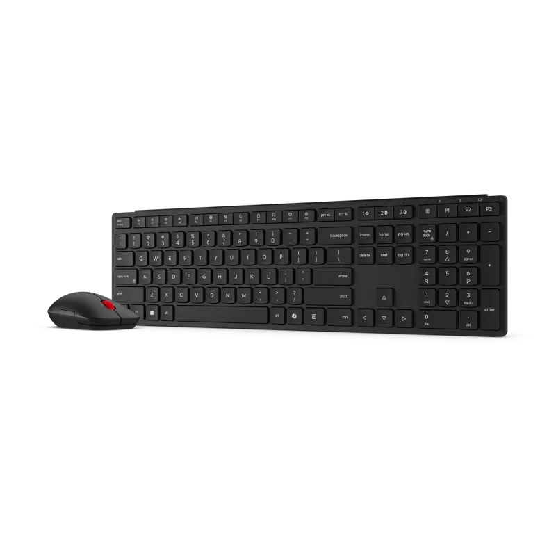 Lenovo | Multi-Mode Pro 6000 | Keyboard and Mouse Set | Wireless | Mouse included | Estonian | Bluetooth | Eclipse Black