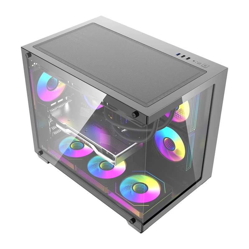 Computer case DarkFlash B275 PRO (black) with 6 included cooling fans