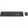 Logitech Signature Slim Combo MK950 - Keyboard-and-Mouse-Set - 100% - full size - Wireless - Bluetooth 5,1 LE - AZERTY - French - Graphite (920-012485)