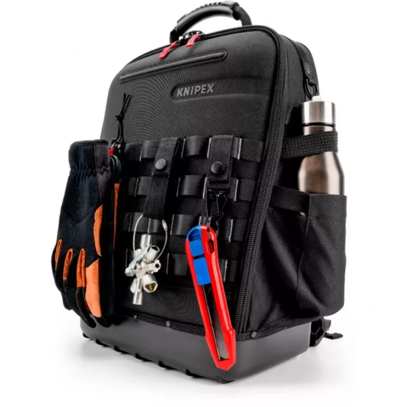 Tool Bag Knipex X18 37 Pockets Black Red Fabric Plastic