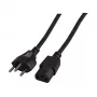 EFB-Elektronik Power Lead Swiss Type 12 - C13 180°, black, 2,0 m, 3 x 0,75 mm² Manufacturer: EFB Elektronik (EK537.2V3)
