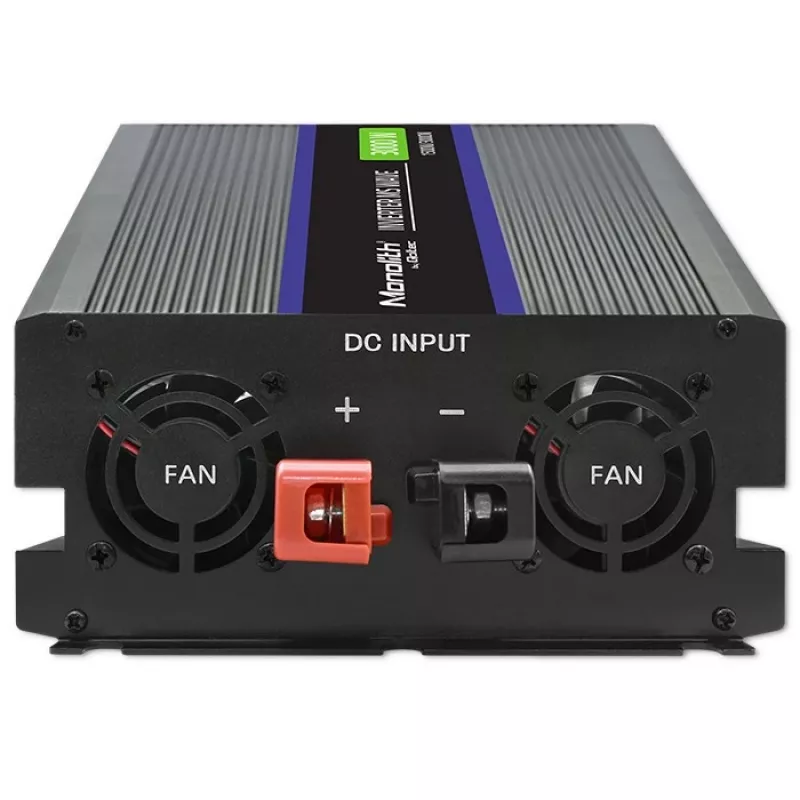 Power inverter QOLTEC Monolith 3000 MS Wave, 12V→230V, 1500/3000W, with USB