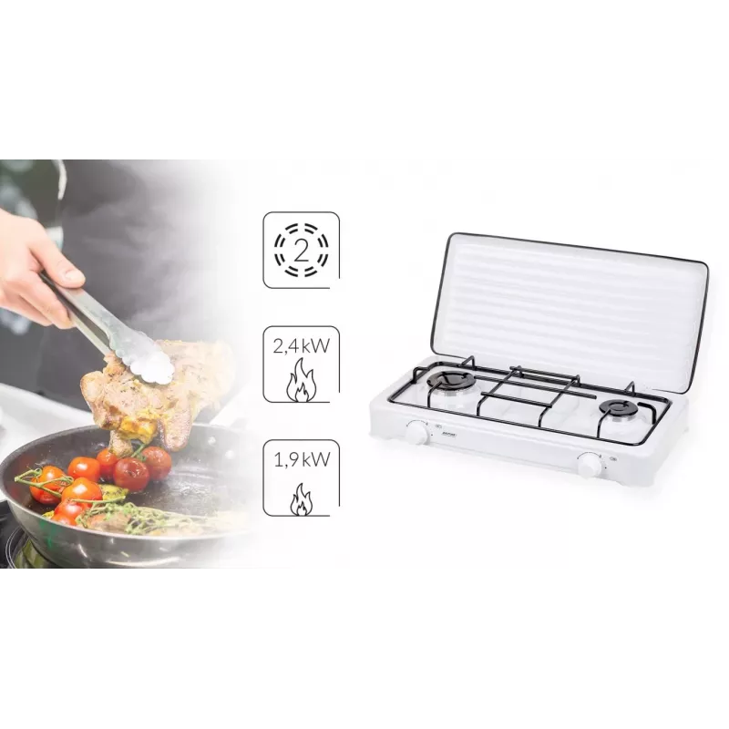 Smile KN-02/1K 2-burner gas cooker
