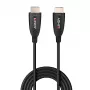 Lindy 10m Fibre Optic Hybrid HDMI 8K60 Cable, 10 m, HDMI Type A (Standard), HDMI Type A (Standard), 48 Gbit/s, Black