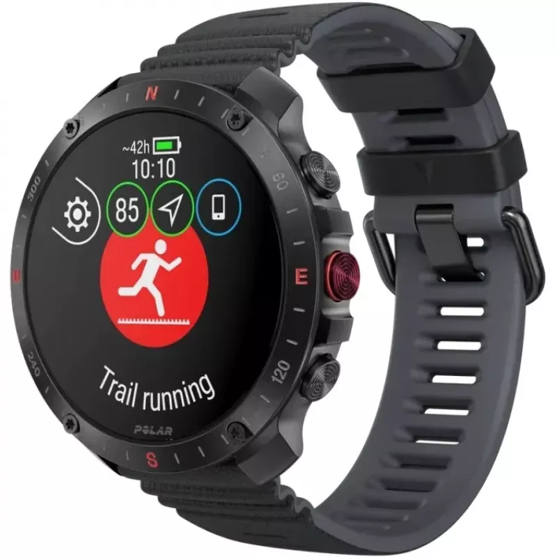 Polar Grit X2 Pro 3,53 cm (1.39) AMOLED Digital 454 x 454 Pixel Touchscreen Black GPS (900110286)