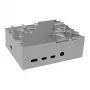 Akasa Aluminium Gehäuse für Raspberry Pi 4B mit Thermal-Kit - silber (A-RA09-M1S)