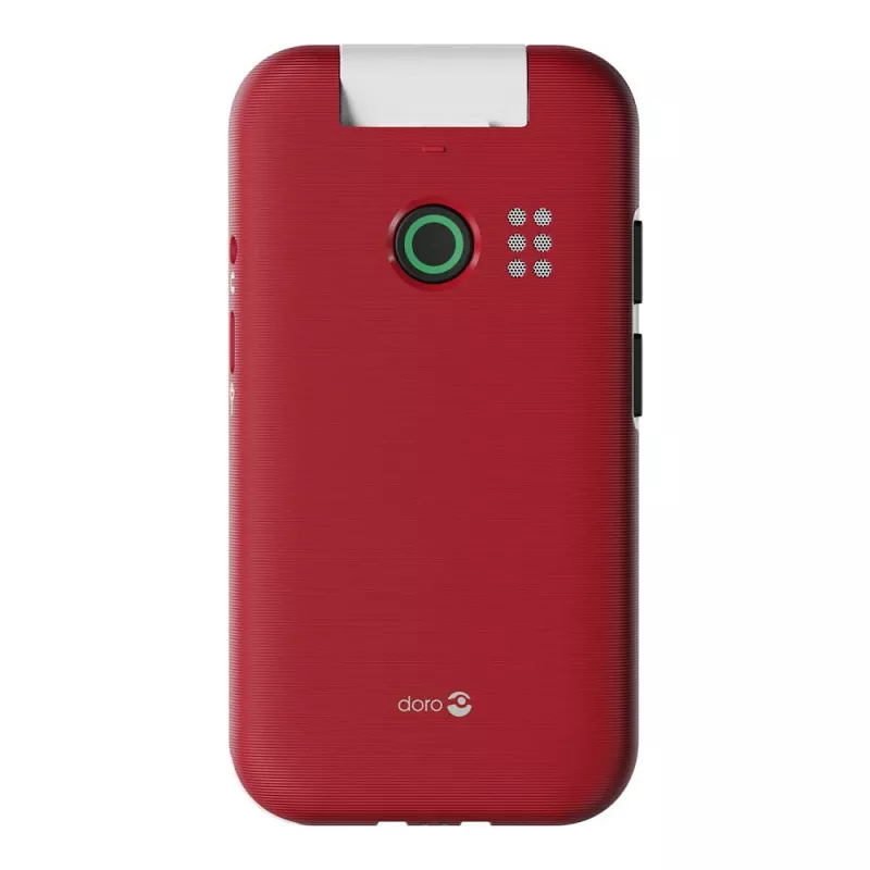 Feature phone Doro Leva E22 clamshell, 2.8 inch (7.11 cm) display, Single SIM, 0.3 MP camera, 1150 mAh, 127.8 g, Red/White