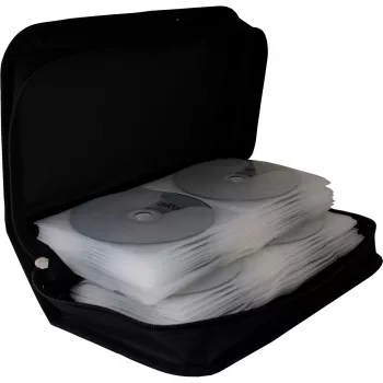 Wallet case MediaRange BOX55 for 96 discs Black