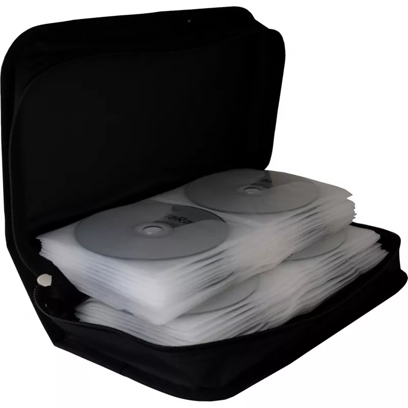 Wallet case MediaRange BOX55 for 96 discs Black