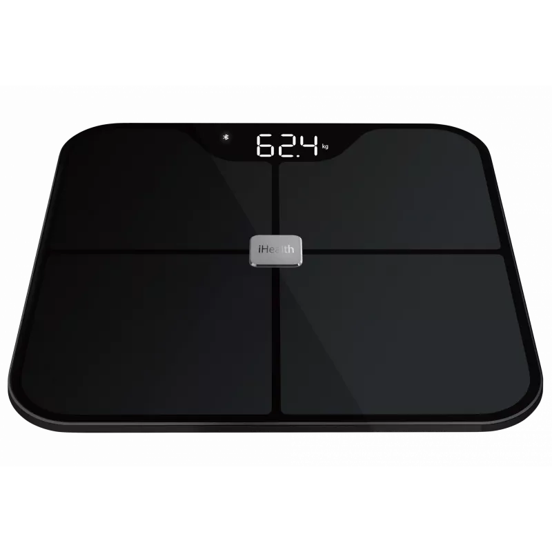 Body composition scale iHEALTH Nexus Pro HS2SPRO — wireless, max weight 181 kg, BMI measurement, black