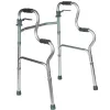 Rehabilitation walker REHA FUND RF-133 3in1, aluminium/steel frame, adjustable height 81–99 cm, 2 wheels, seat, max load 100 kg