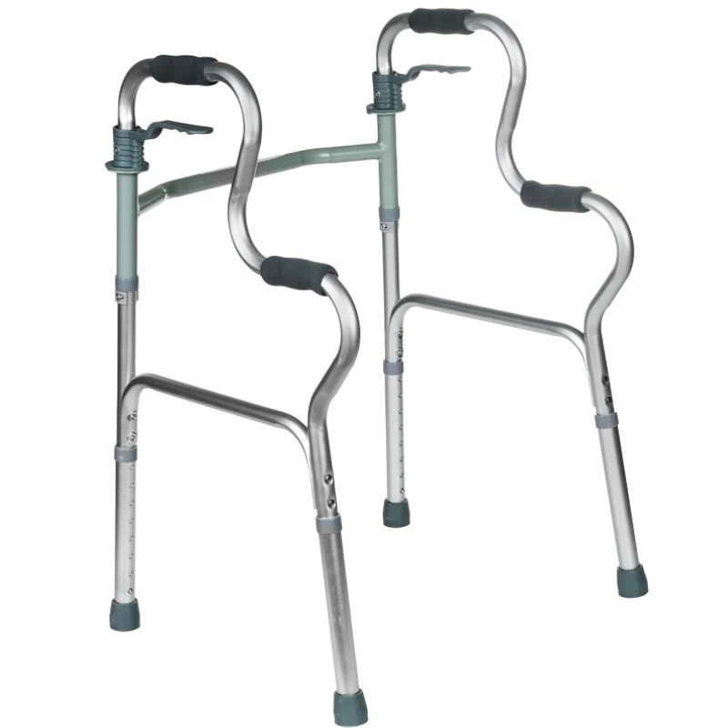 Rehabilitation walker REHA FUND RF-133 3in1, aluminium/steel frame, adjustable height 81–99 cm, 2 wheels, seat, max load 100 kg