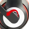 Wired gaming headset GEMBIRD MHS-03-BKRD — binaural, circumaural, 3.5 mm, 1.8 m cable, red/black