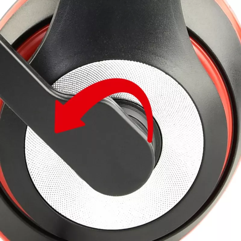 Wired gaming headset GEMBIRD MHS-03-BKRD — binaural, circumaural, 3.5 mm, 1.8 m cable, red/black