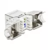 DELOCK Keystone Module RJ45 jack to LSA Cat.6A tool-free 45° angled shielded with metal latch