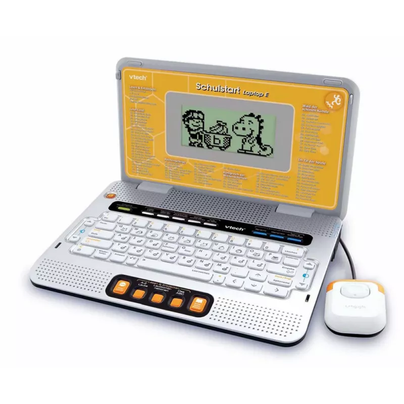 Laptop E children's learning laptop VTech with case (yellow/gray)