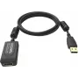 USB cable USB 2.0 Vision TC 5MUSBEXT+/BL Black 5 m