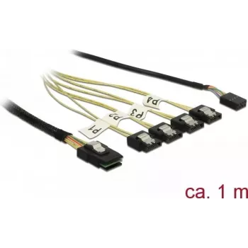 SATA cable DeLOCK 85682 1 m Black