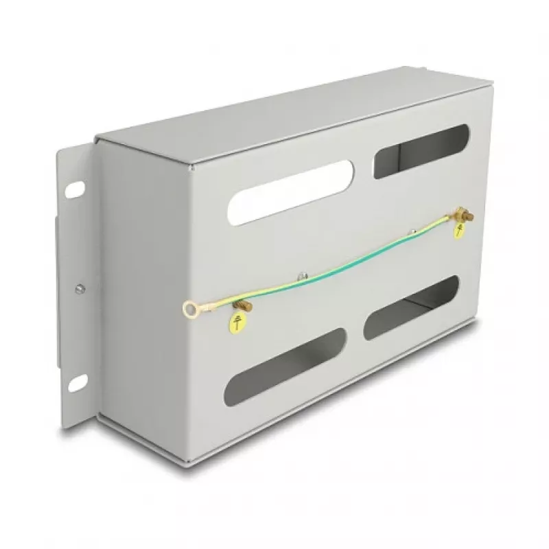 Cover strip DELOCK 67319 for rack, metal grey housing, 1 pcs
