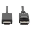 Adapter Cable Displayport 1.2 with interlock 4K 60Hz UHD Typ DP/HDMI A M/M black 2 m