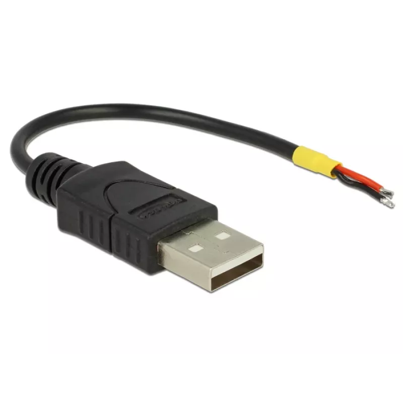 USB Cable DeLOCK 85250 USB 2.0 0.1m Black