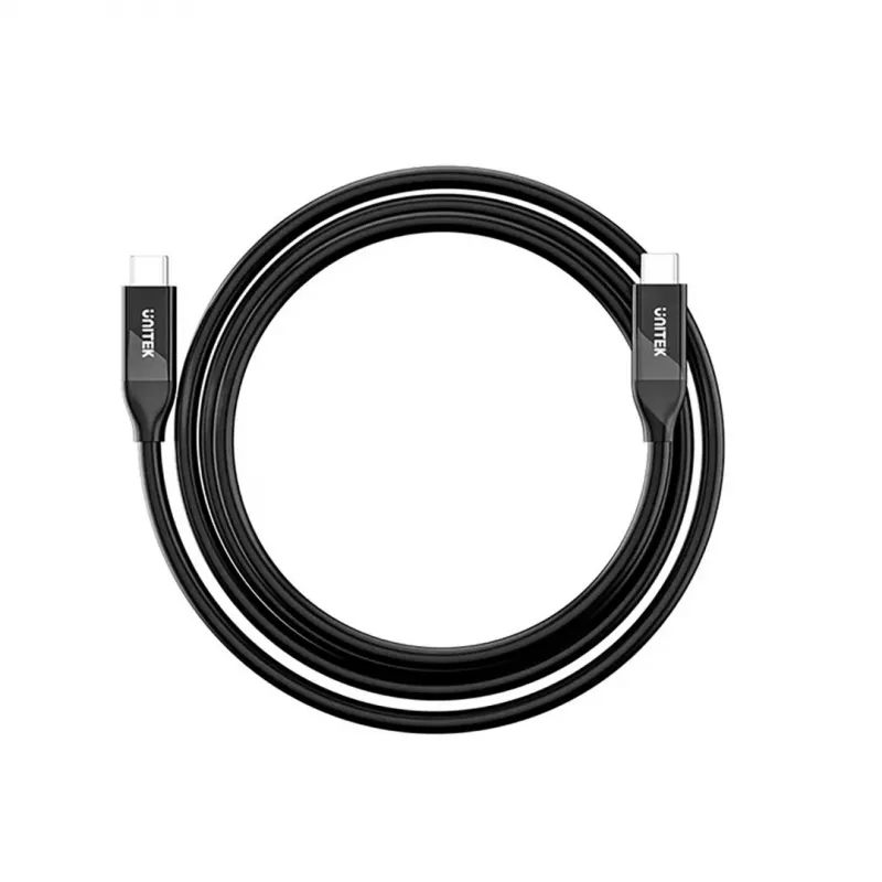 USB-C cable Unitek C14100ABK01-2M — 2 m, 100W power delivery, 40 Gbps data