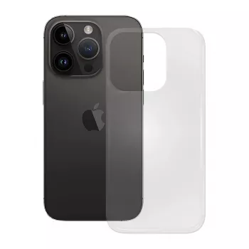 PEDEA All-in-One Set for das iPhone 14 Pro incl. TPU Case, Protective Glass and 30 Watt Reiselader, Transparent