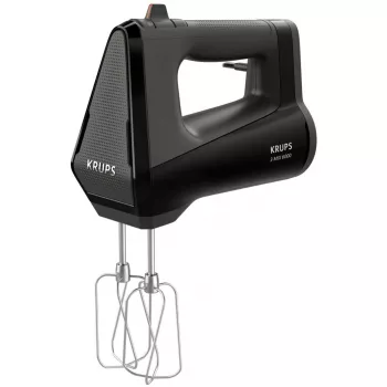 Hand Mixer KRUPS GN6028 — 600 W, black, handheld electric mixer with multiple speed settings