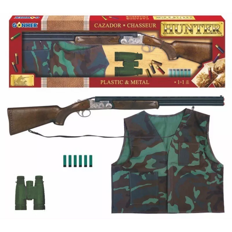 Toy Shotgun Set Pulio 155617/0 with Carrying Vest