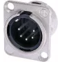 Neutrik NTR-NC5MDL1 - -30 - 80 °C - Black - Silver - UL - UL 94 HB - IEC 61076-2-103 - IP 40 - IEC 68-2-20 (NC5MDL1)
