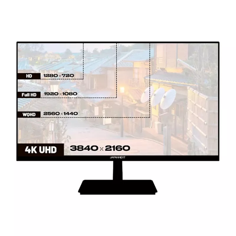 JAPANNEXT 4K UHD Monitor 71,1 cm (28) 3840x2160 Pixel,IPS Panel, 5 ms, 60 Hz, AMD FreeSync, HDMI, DisplayPort (JN-I280UHD60F-P)