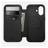 Folio phone case Nomad Modern Leather Folio for Apple, fits up to 16 cm (6.3 inch) screens, Black