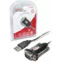 UNITEK Y-105 serial cable Black 1.5 m USB Type-A DB-9