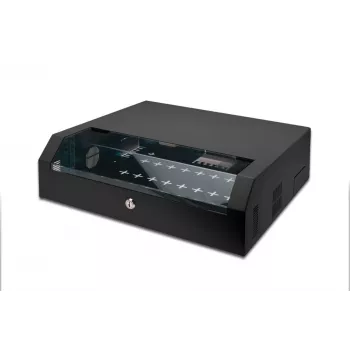 DIGITUS DN-19 04U-PB-B SOHO Slim Wall Mount Rack Enclosure 4U 19 inch Black