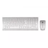 CHERRY DW 8000 keyboard Mouse included Office RF Wireless QWERTZ German Silver, White