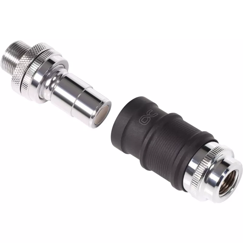 Alphacool Quick Disconnect Set BLH1A IG-IG with Schott fitting – quick-release coupler pair for G½/G1/4 fittings