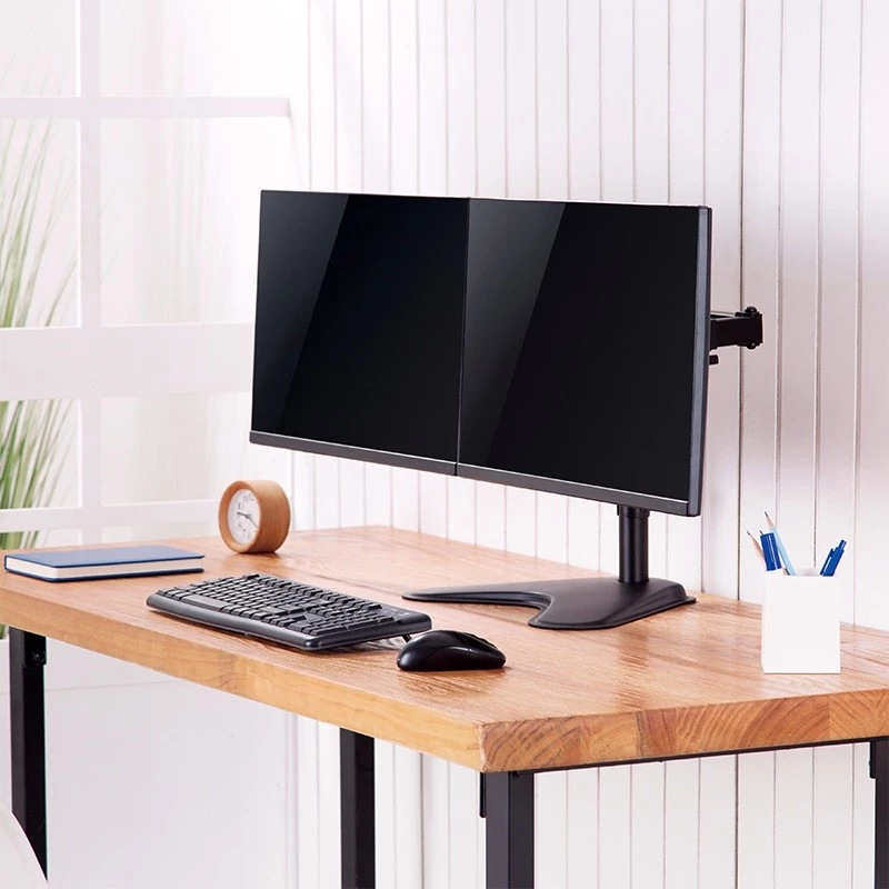 Monitor mount LOGILINK BP0099 for 2 displays, up to 81.3 cm (32 inch), VESA 75x75–100x100, max 8 kg, black