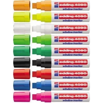 Chalk Marker Edding 4090 Black Green Pink Red White 5 pcs