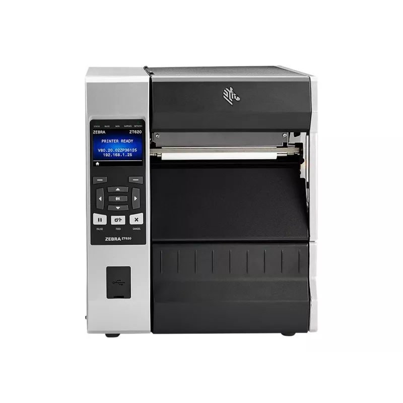 Label printer Zebra ZT620 thermal transfer 203×203 DPI 168 mm print width LCD 26 kg Wired & Wireless Ethernet Bluetooth Grey/Black