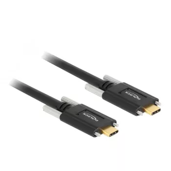 USB Cable DeLOCK 83720 USB 3.2 Gen 2 1m USB C Black
