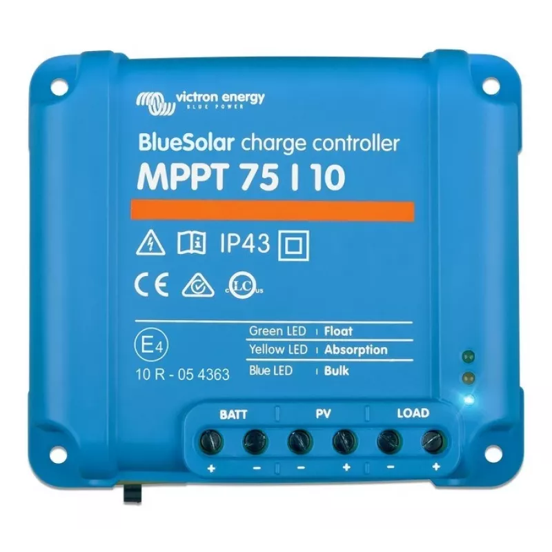 Solar charge controller BlueSolar PWM-LCD&USB 12/24V 10A by Victron Energy