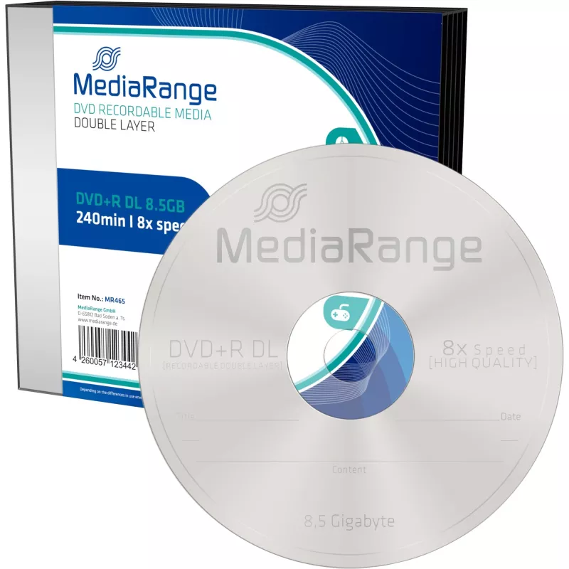 DVD+R DL MediaRange MR465 8.5 GB 5 pcs
