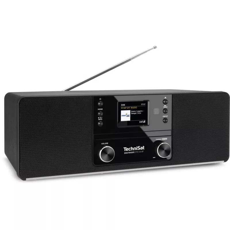 TechniSat DigitRadio 370 CD BT - Audiosystem - 2 x 5 Watt - Black